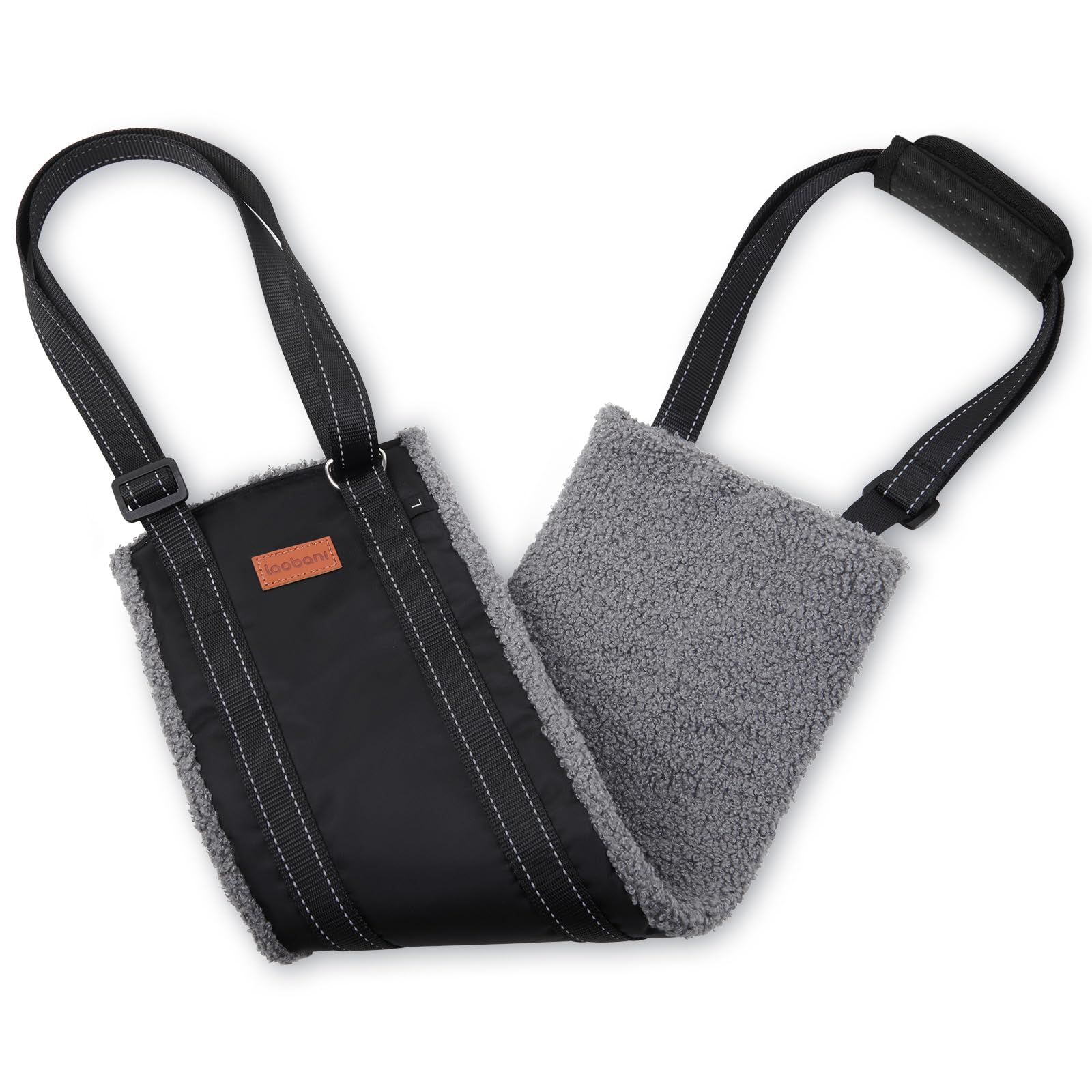 LOOBANI Portable Dog Sling for Back Legs, Hip Support Harness to Help Lift Dogs Rear for Canine Aid and Old K9 Cruciate Ligament Rehabilitation
