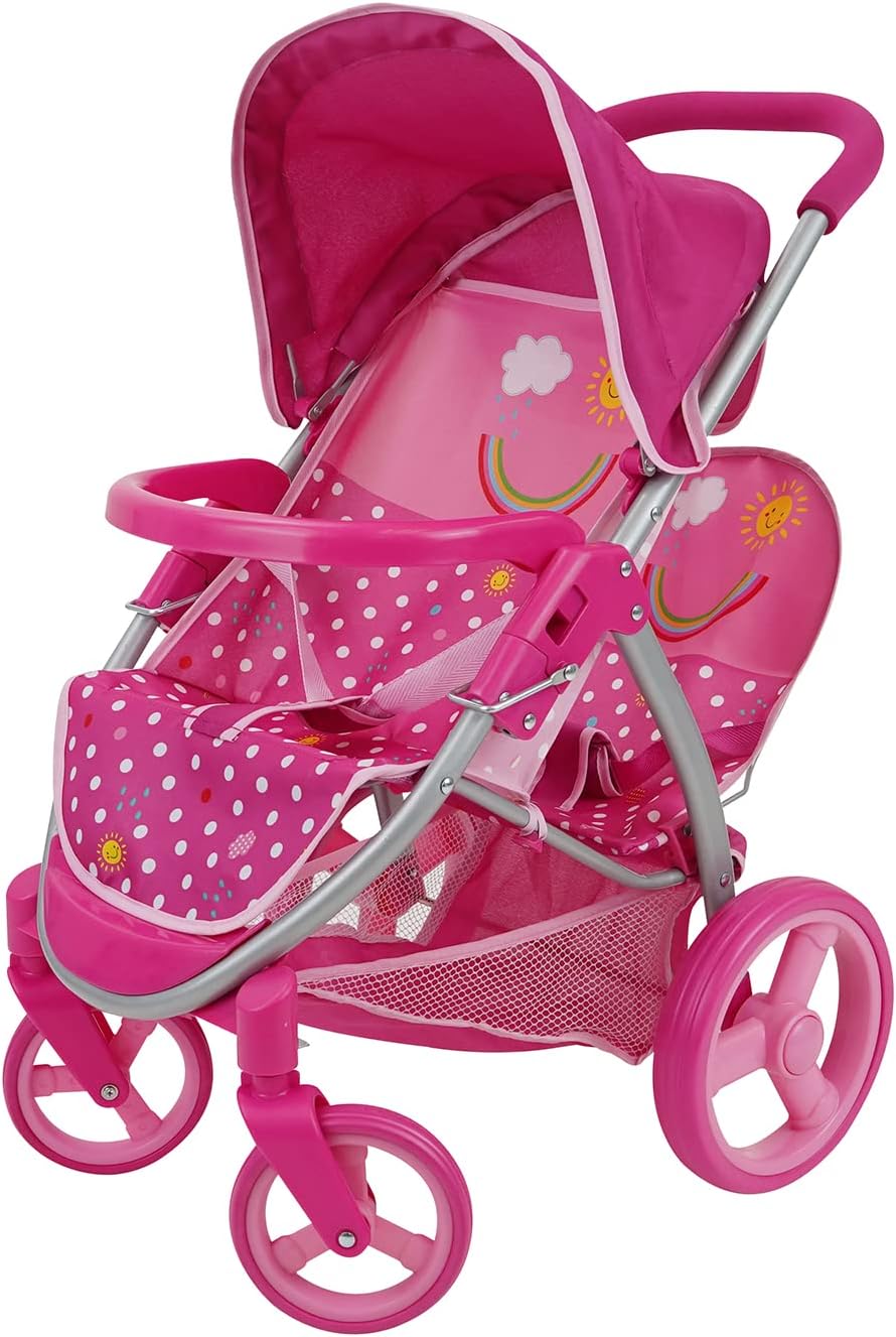 Sunshine Dots Duo Tandem Doll Stroller Amazon.ca Toys & Games