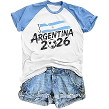 MNLYBABY Soccer Cup 2026 Shirts Women USA Brazil Argentina Soccer Season Jersey Football Match Game Day Short Sleeve Tee