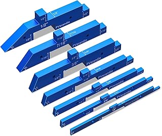 Set Up Bars, 7pcs Router Table Setup Blocks Aluminum Setup Gauges Block Set Router Table Saw Set Up Bars for Woodworking Angle Set Up Measuring Woodworking Tools