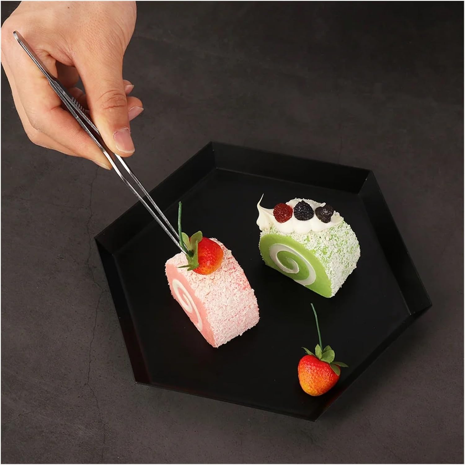 BBQ Tongs, BBQ Utensils BBQ Tweezer Food Clip Stainless Steel Kitchen Chief Tongs Picnic Barbecue Cooking Seafood Tool Accessories(A-18cm)