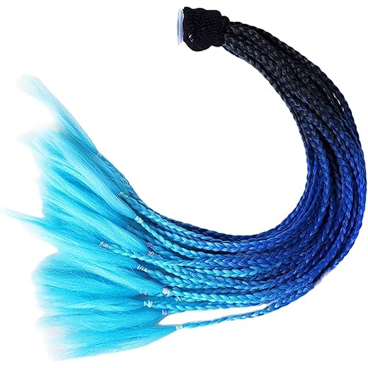 Motorcycle Helmet Ponytail Braid 55cm