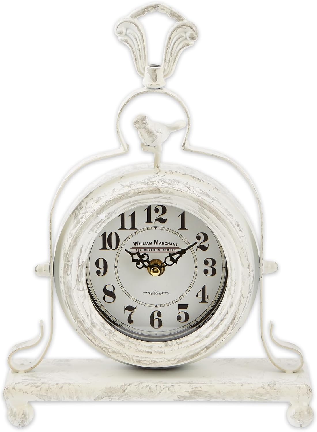 Zingz & Thingz Decorative Vintage Tabletop Clock, Vintage, 9.5x3.5x12.5