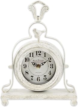 Zingz & Thingz Decorative Vintage Tabletop Clock, Vintage, 9.5x3.5x12.5