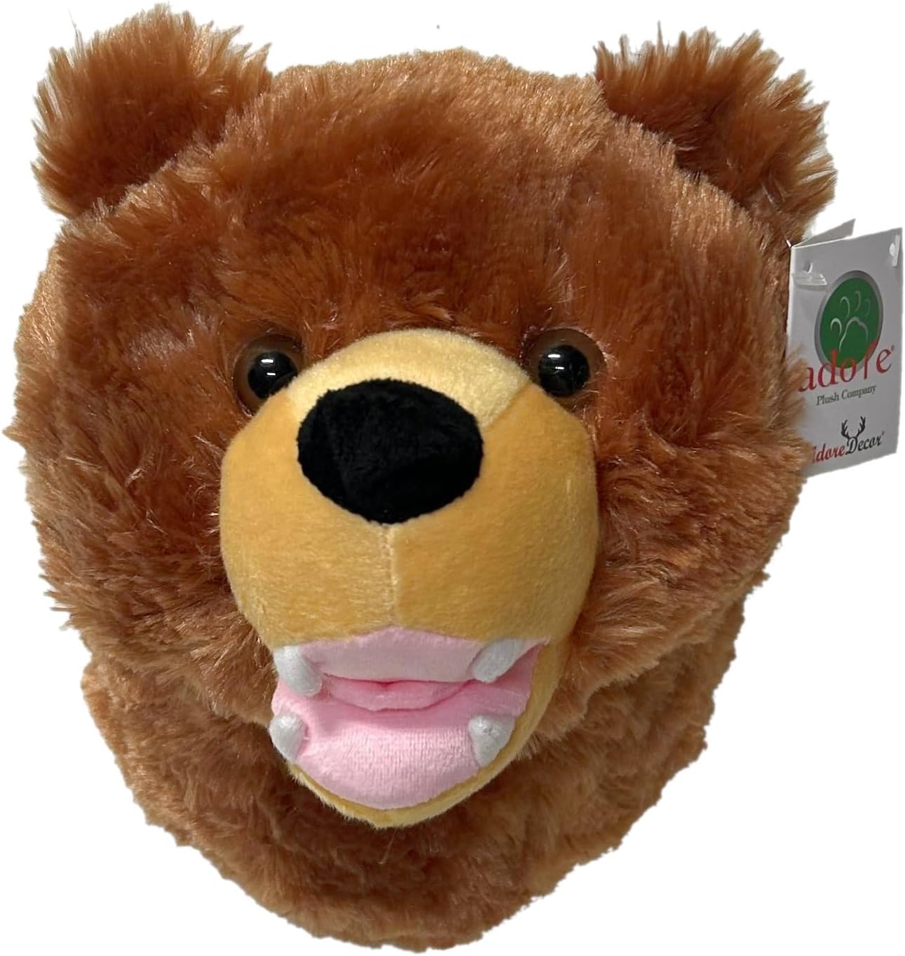Adore 12" Kodiak The Brown Grizzly Bear Plush Stuffed Animal Walltoy Wall Mount
