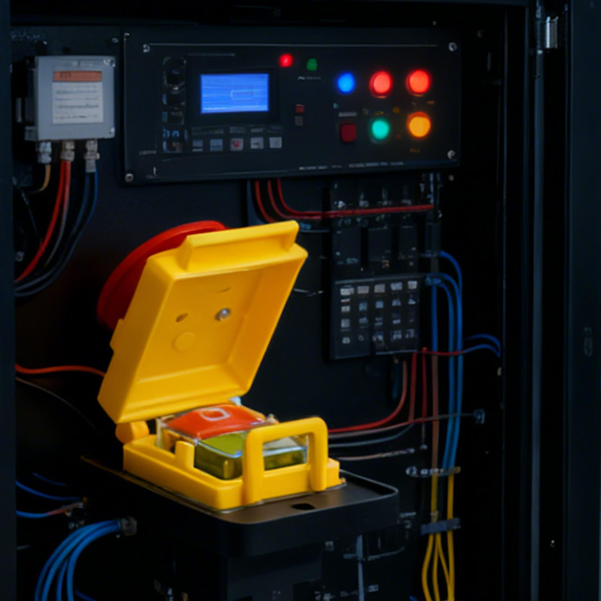Commutateur de machine Interrupteur d'appareil 3 phases KJD18 400 V : interrupteur de sécurité électromagnétique IP54 Déclencheur de tension zéro pour machines à bois et métal Atelier