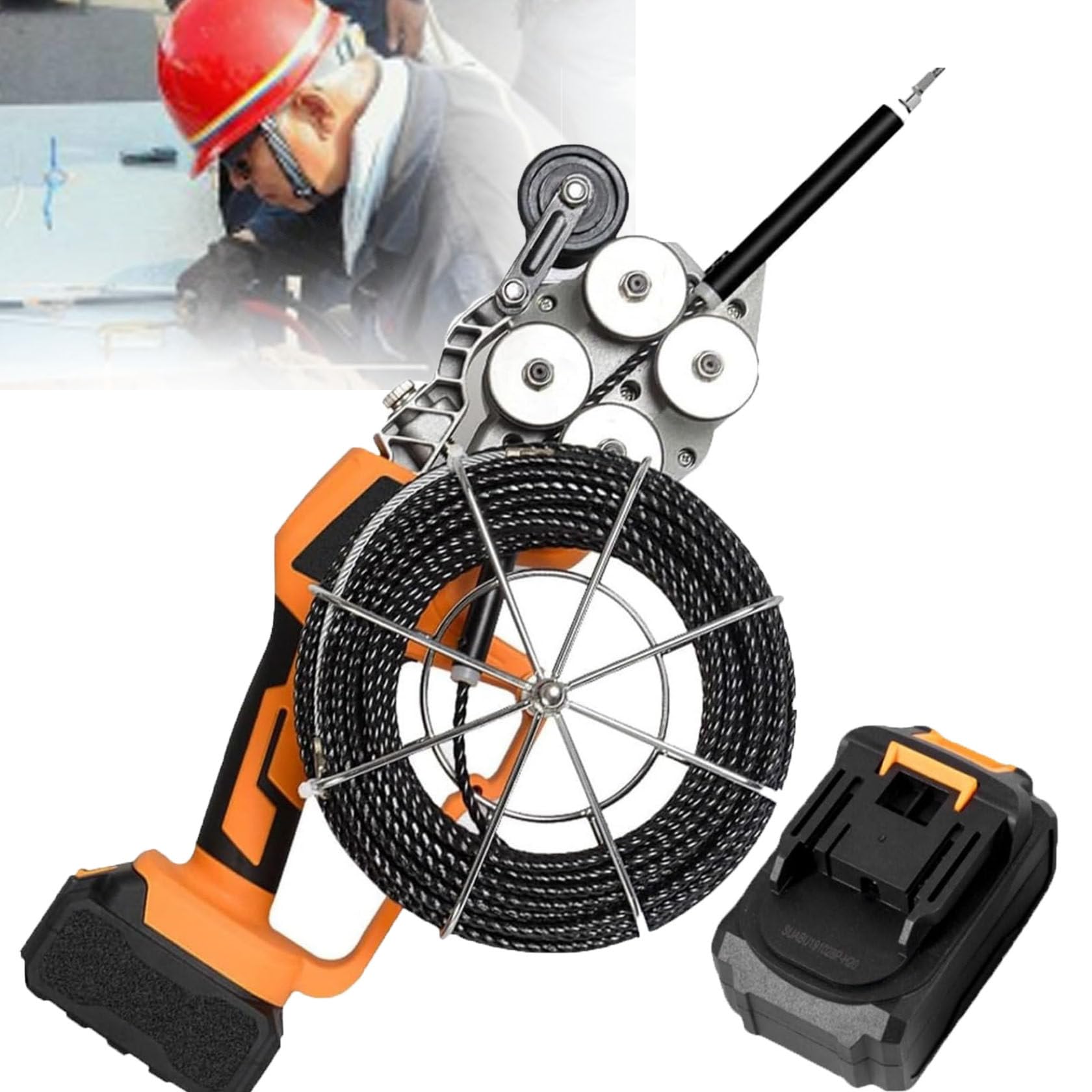 Tirage de câble à travers le mur sans effort avec extracteur électrique 10000mAh
