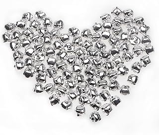 HUASUN Craft Bells 100PCS Colorful Jingle Bells Christmas Bells Sleigh Bells Small Metal Bells for Christmas Festival Decoration