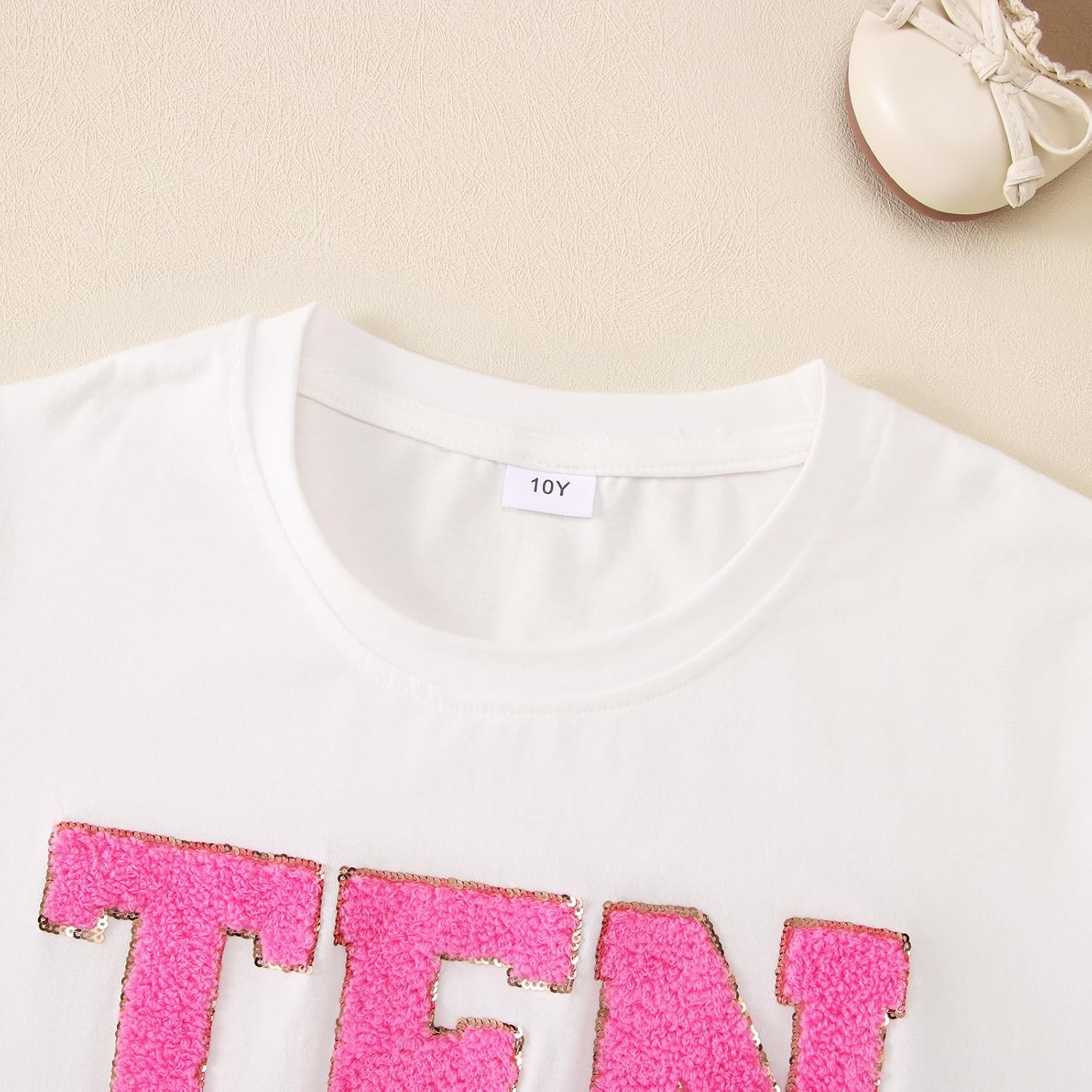Girl Birthday Shirt 5th 6th 7th 8th 9th 10th Birthday Girl T-Shirt Kid Bday Party Outfit Embroidery Shirt Top 5-10Y - Image 4