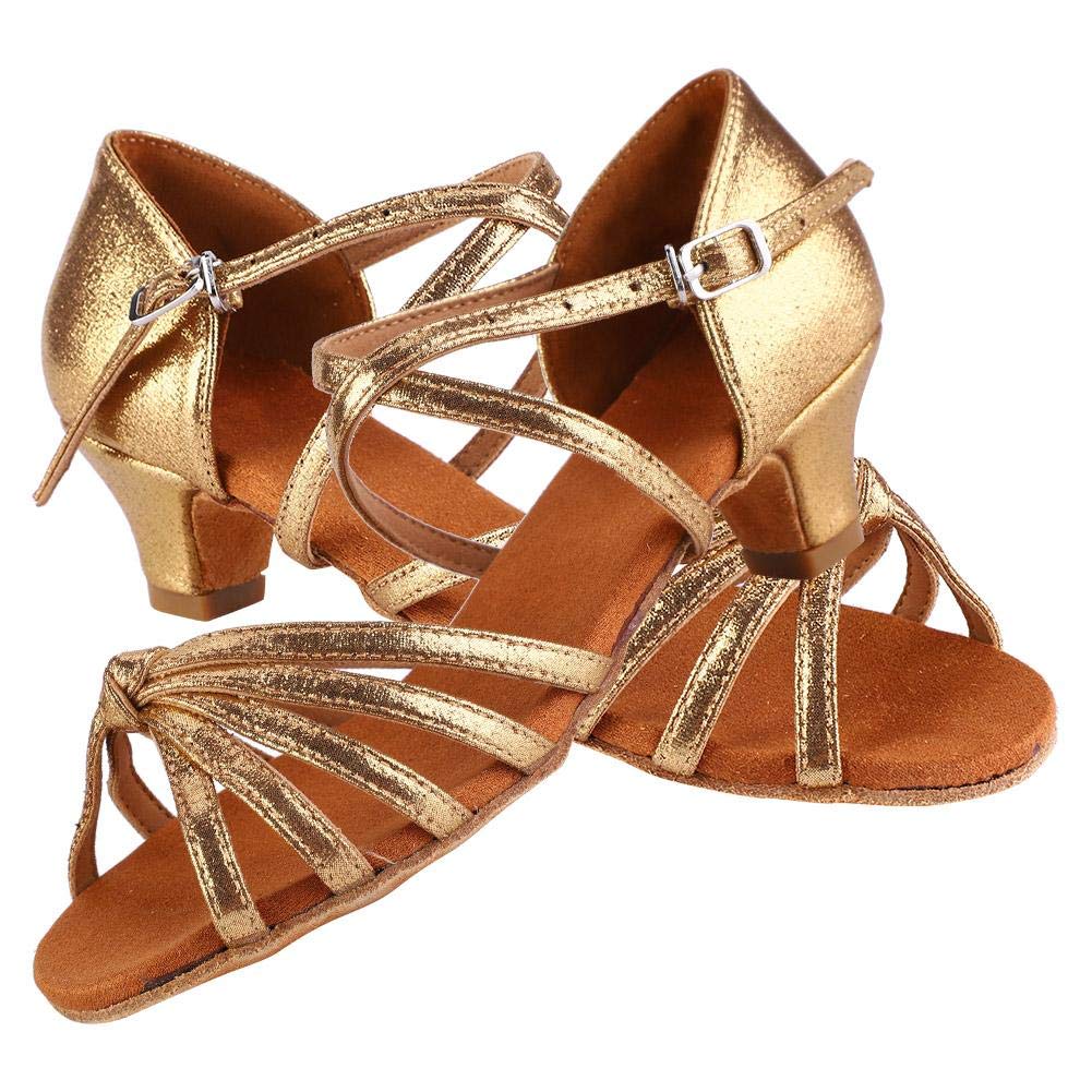mumisuto Scarpa da Ballo, PU Morbido e Confortevole Scarpa da Ballo alla Moda per Bambina con Tacco Alto 4 cm