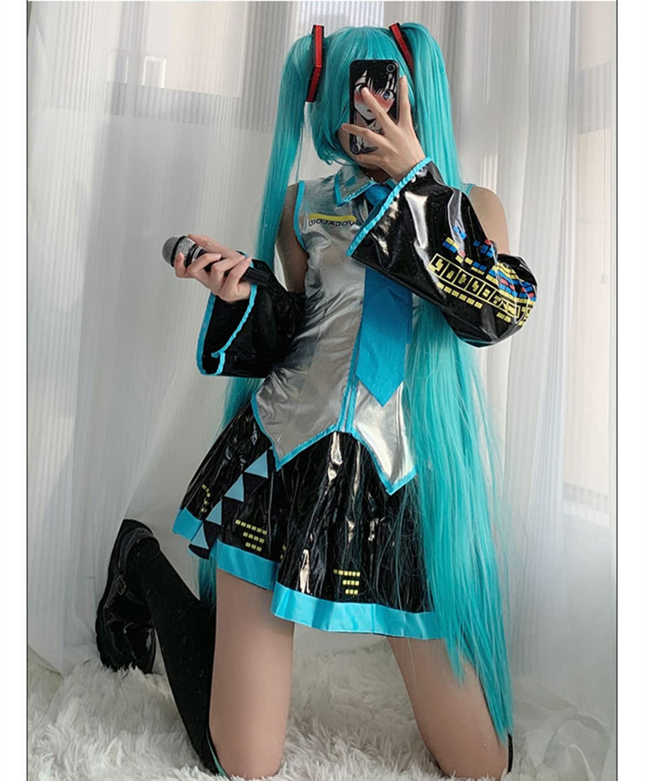 Amazon.co.jp: xushi初音ミク cosplay 初音ミク MIKU はつね 制服