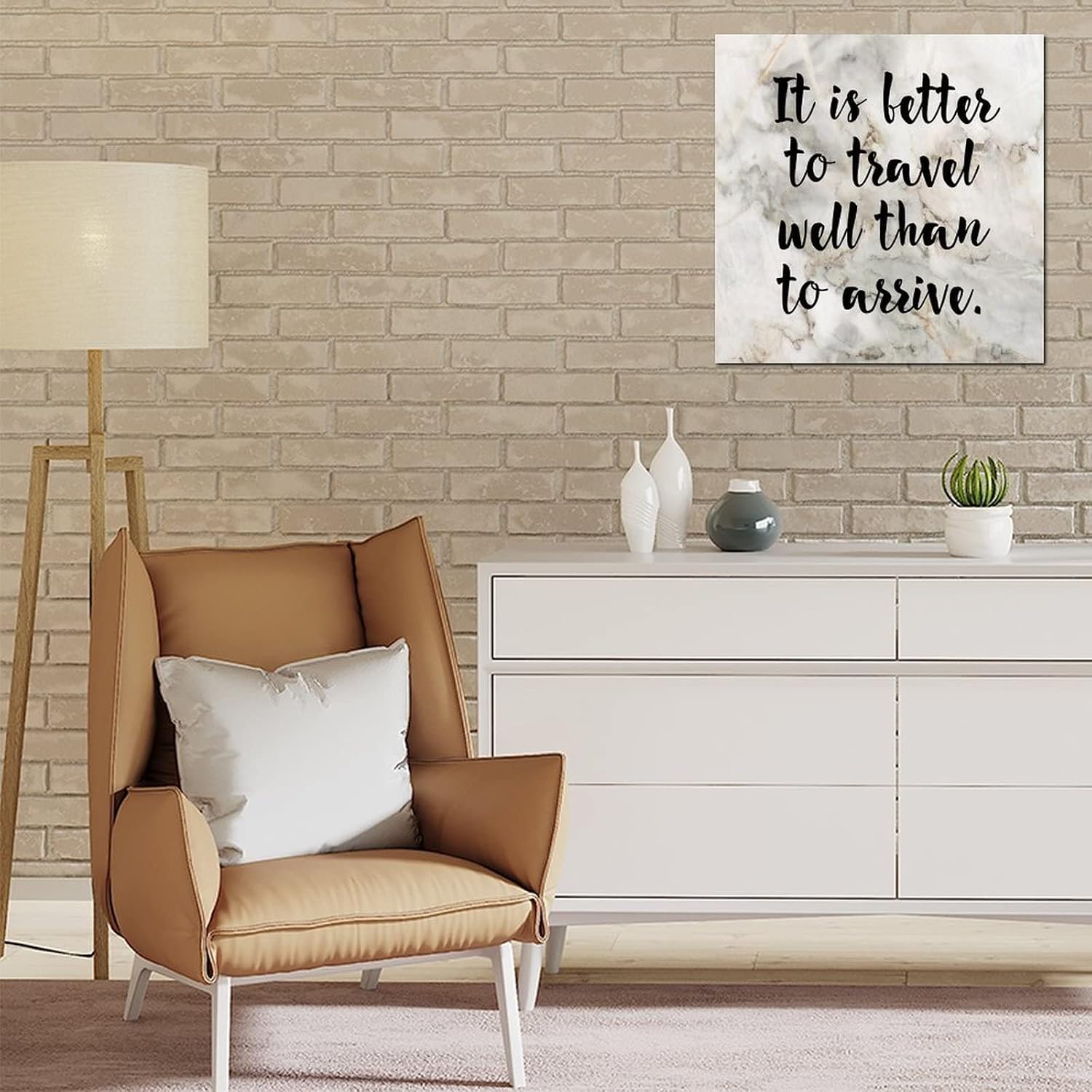 It is Better to Travel Well Than to Arrive Trending Wood Signs Round Wood Front Door Sign Personalised Shabby Chic Wooden Signs No Odor Beautiful Fairy Tale for Baby's First Christmas 40X40 image 2