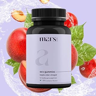 MARS BY GHC Apple Cider Vinegar Gummies for Men - 30 Gummies | 30 Days Pack | Formulated for Energy Boost & Gut Health - S...