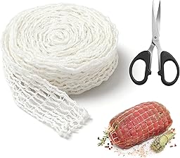 FAREASTSHOP Rete Elastica da Forno per Cottura E Arrosti di Carne | 5mt Lunghezza Totale | Ottima per Cottura da Forno o Affumicare E Stagionatura Salumi