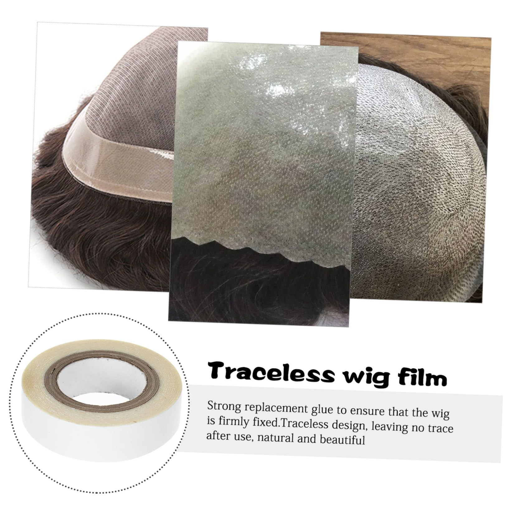 HAPINARY Hair Extension Wig Tape Lace Front Wig Glue Double Sided Adhesive No Visible Lines Hold Soft on Sensitive