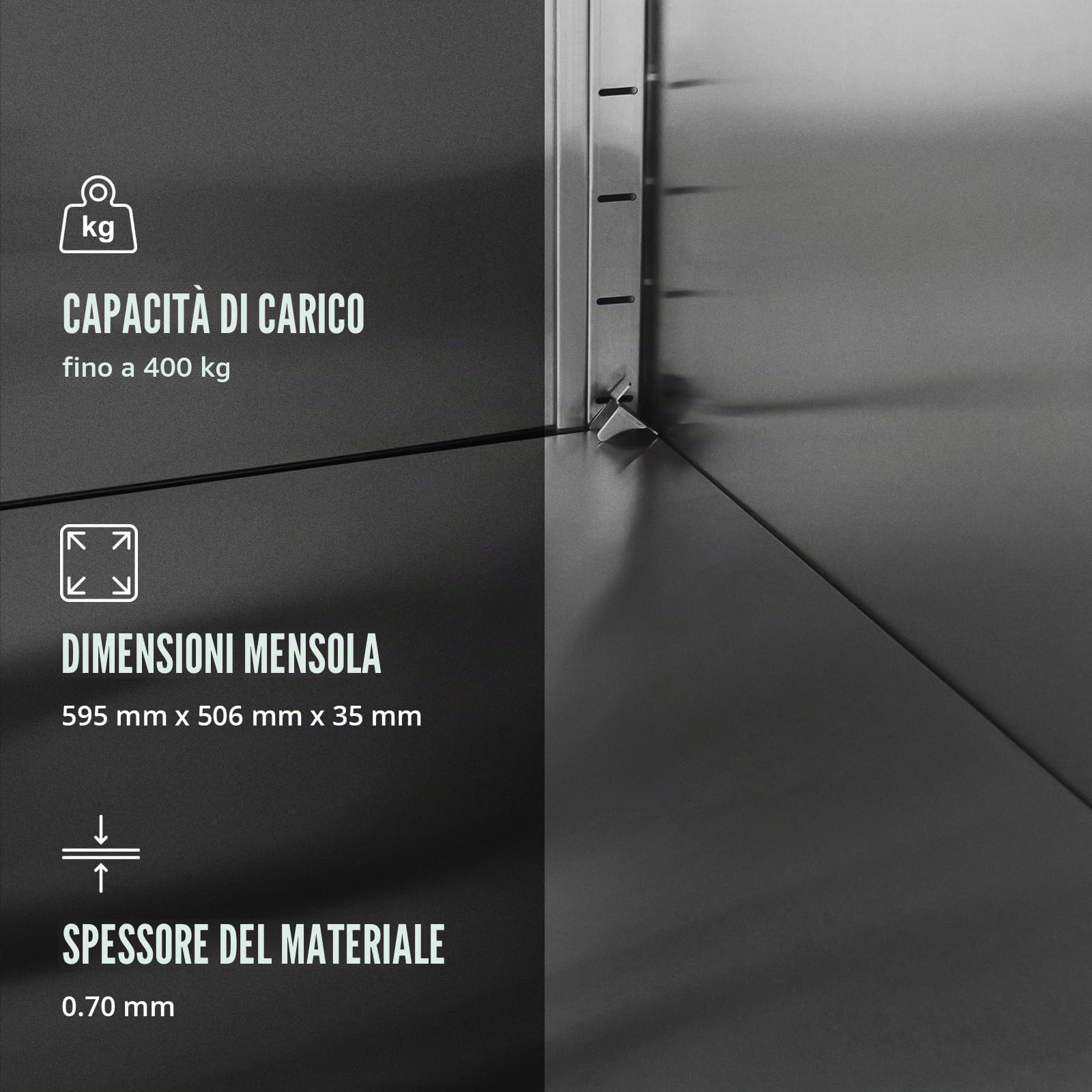Royal Catering Armadio portastoviglie inox 60x60x180 cm 3 ripiani montaggio facile piedini regolabili Armadio alto per cucina industriale e ristorazione