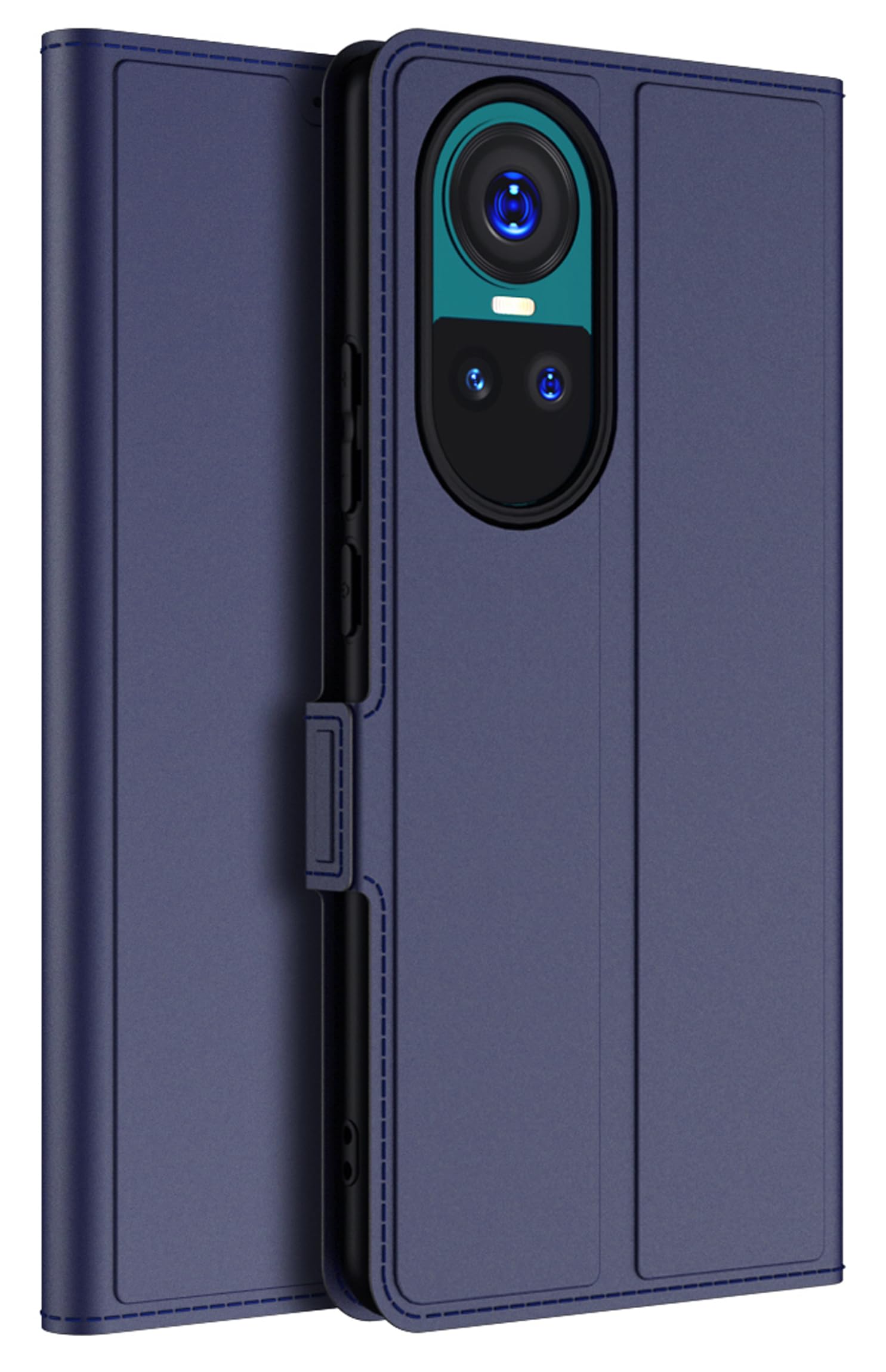 Kapa Noble Slim Magnetic Leather Flip Case Cover for Oppo Reno 10 / Reno 10 Pro (5G) | Card Holder Stand Leather Flip Wallet Case (Blue) (B0CHMNX3PP) Amazon Price History, Amazon Price Tracker