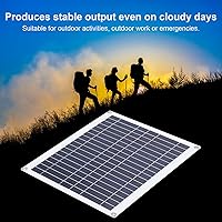 Vista 3 de Kit de panel solar, panel solar plegable y ligero con controlador de 100 A, cargador solar plegable fotovoltaico de 100 W de 100 W para teléfono