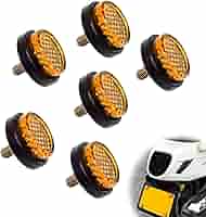 6PCS Mini Reflector With Screw Nut Type M5 Universal Screw Tag Bolt