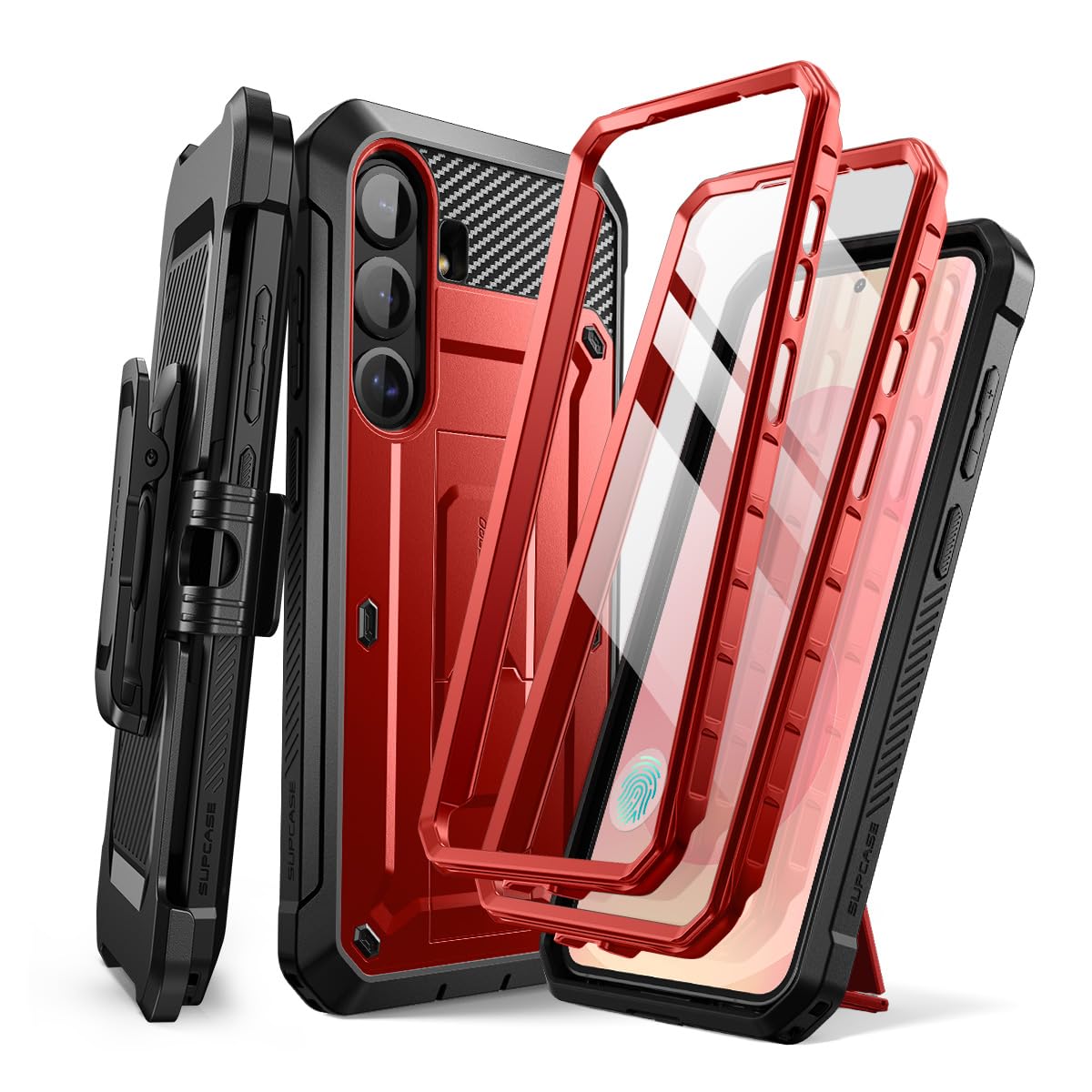 Amazon.com: SUPCASE for Samsung Galaxy S25 Case with Stand (Unicorn Beetle  Pro), [2 Front Frames] [Built-in Screen Protector & Belt-Clip]  Military-Grade Protection Rugged Phone Case for Galaxy S25 6.2", Ruddy :  Cell