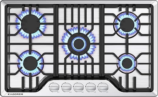 5 Burner Cooktops