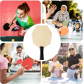 Table Tennis Paddle Base Plate Stable Hexagonal Wood Plate