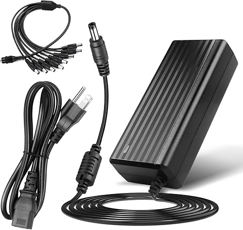 Fuente de alimentación de 12 V 5 A - LeTaoXing AC 100-240V a DC 12V5A 60W Adaptador de corriente de conmutación Transformadores A Universal con