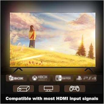 Sync Box LED Lights for TV, Smart Backlight Strips with App Control, Music Sync, Intelligent Lighting System