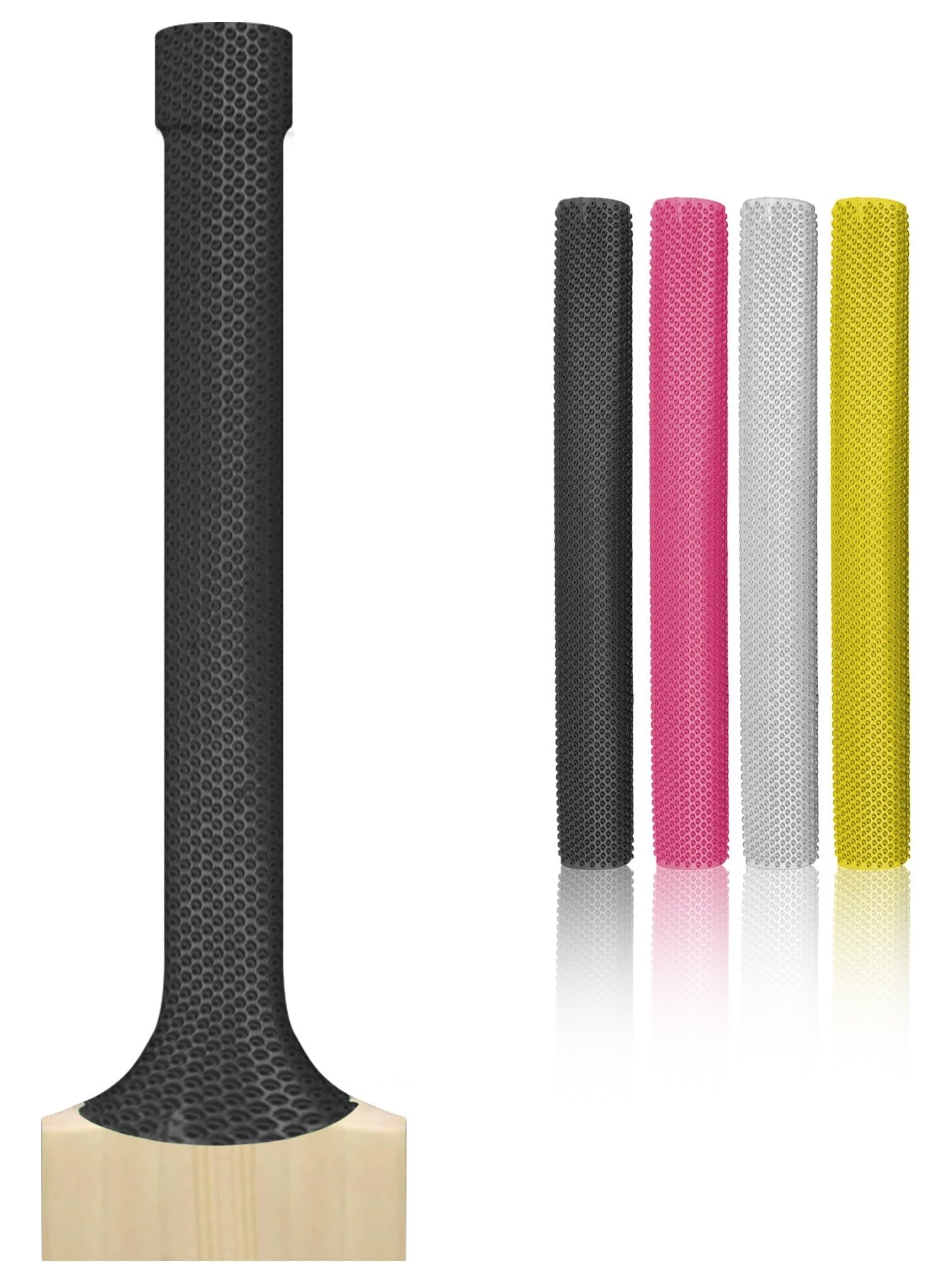 Cricket Bat Grips – Premium Rubber Cricket Bat Grip Tape for Maximum Hold & Shock Absorption | 2 Styles | Multi-Color | Pack of 4| Durable Bat Grips Cricket (4, Octopus)