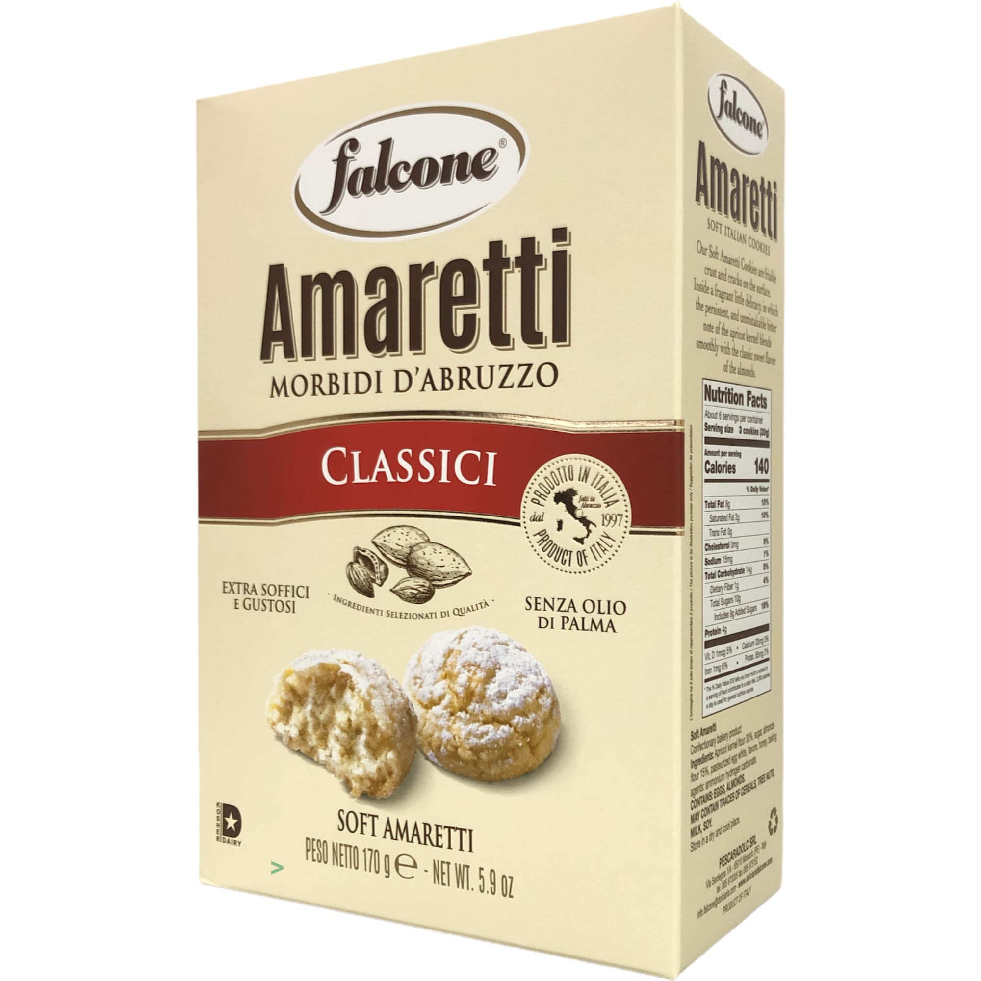 usy Bundle für Falcone Amaretti Morbidi d´Abruzzo "Weiche Amaretti" 6er Pack (6x170g Packung) + usy Block