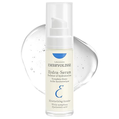 Embryolisse Hydra-Serum, suero facial ligero de ácido hialurónico ultra hidratante con lirio de agua blanca, para pieles grasas a mixtas, 1.01 onzas