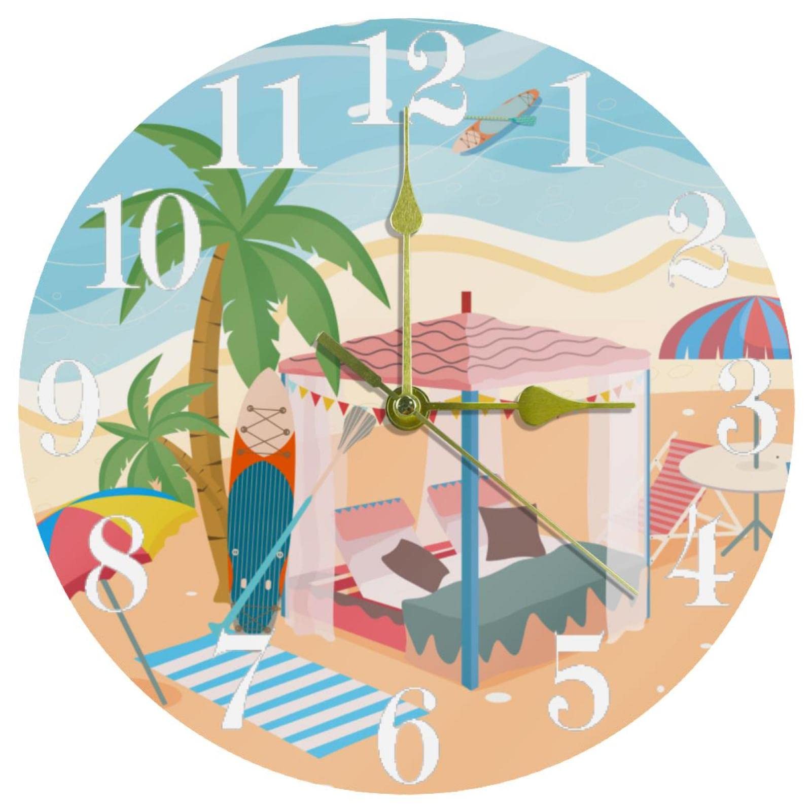 Horloge murale ronde 25,4 cm idéale pour embellir votre cuisine familiale