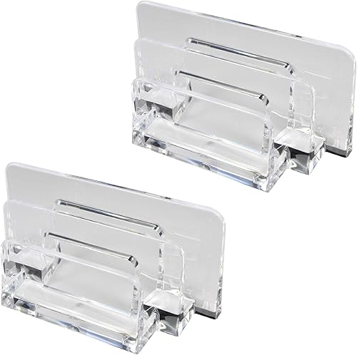 COMTOP - Clasificador de letras acrílicas Paquete con 2