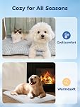 Rywell 44"x32" Extra Thick Dog Cooling Mat, Cooling Mat for Large Dogs | Recycled Material, Double-Sided, PCM Color-Changing with Arc-chill Tech, Waterproof &Washable, GRS & OEKO-TEX Certified