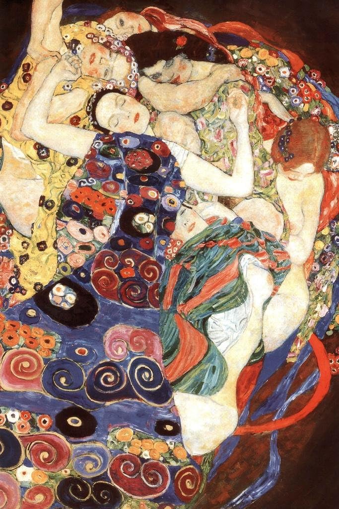 Reproduction Toile Gustav Klimt 'La Vierge' 1913 - Cadre Prêt à Accrocher - Style Art Nouveau