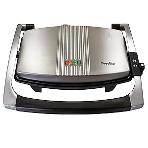 Breville VST025X - Sandwichera tipo Panini, tamaño mediano, 1000 W