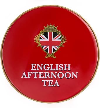 New English Teas British Red Post Box Tea Tin – Collectible Iconic UK Pillar Box Caddy with 14 English Afternoon Tea Bags – Great Britain Souvenir & Gift, 28g - 13.5cm