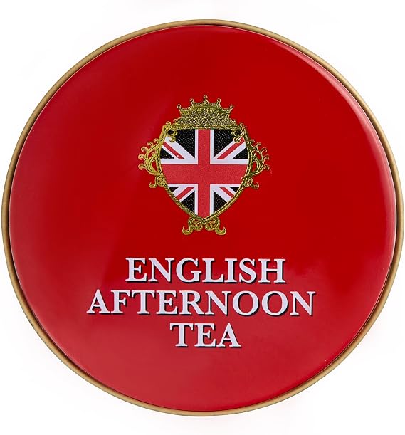 New English Teas British Red Post Box Tea Tin – Collectible Iconic UK Pillar Box Caddy with 14 English Afternoon Tea Bags – Great Britain Souvenir & Gift, 28g - 13.5cm