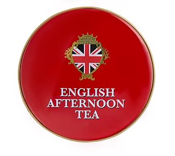 New English Teas Post Box British Tea Tin with 14 Black Tea Bags