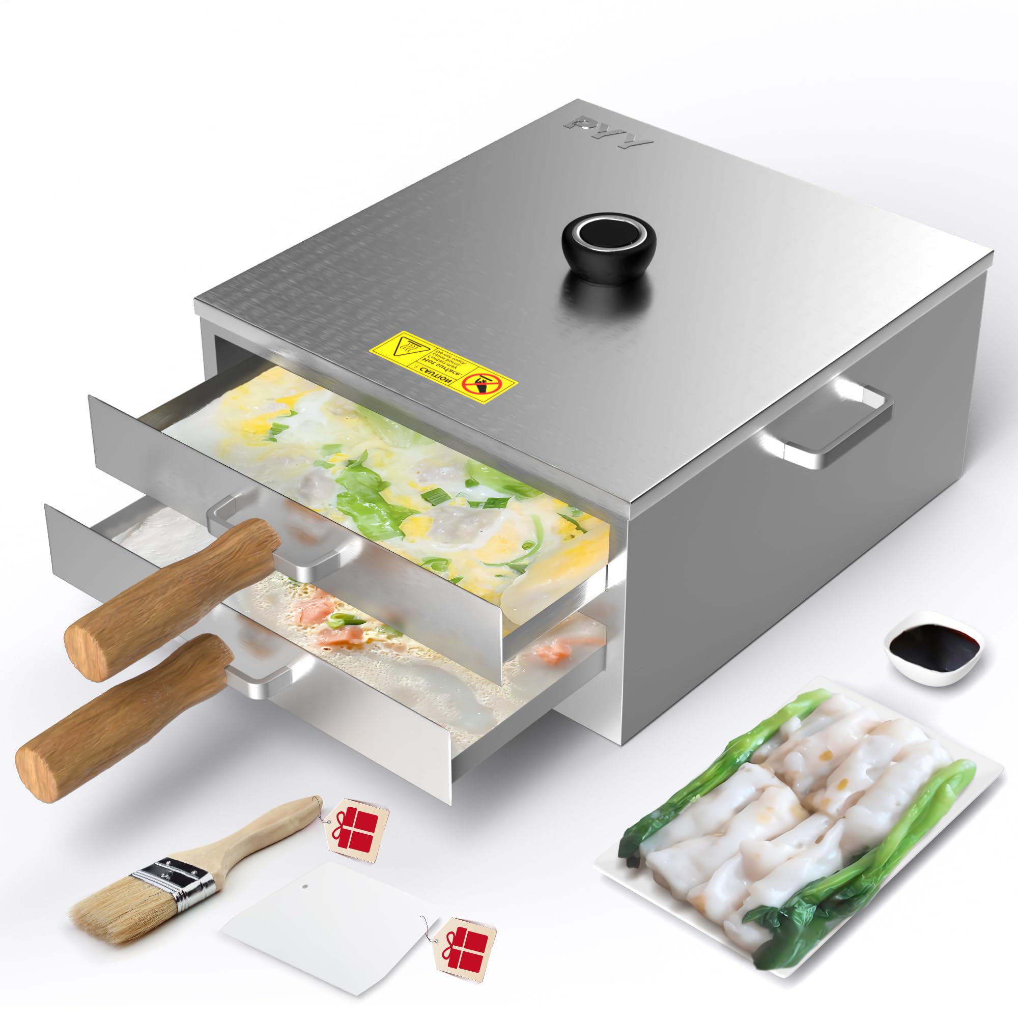 PYY Rice Noodle Roll Steamer Machine - 2