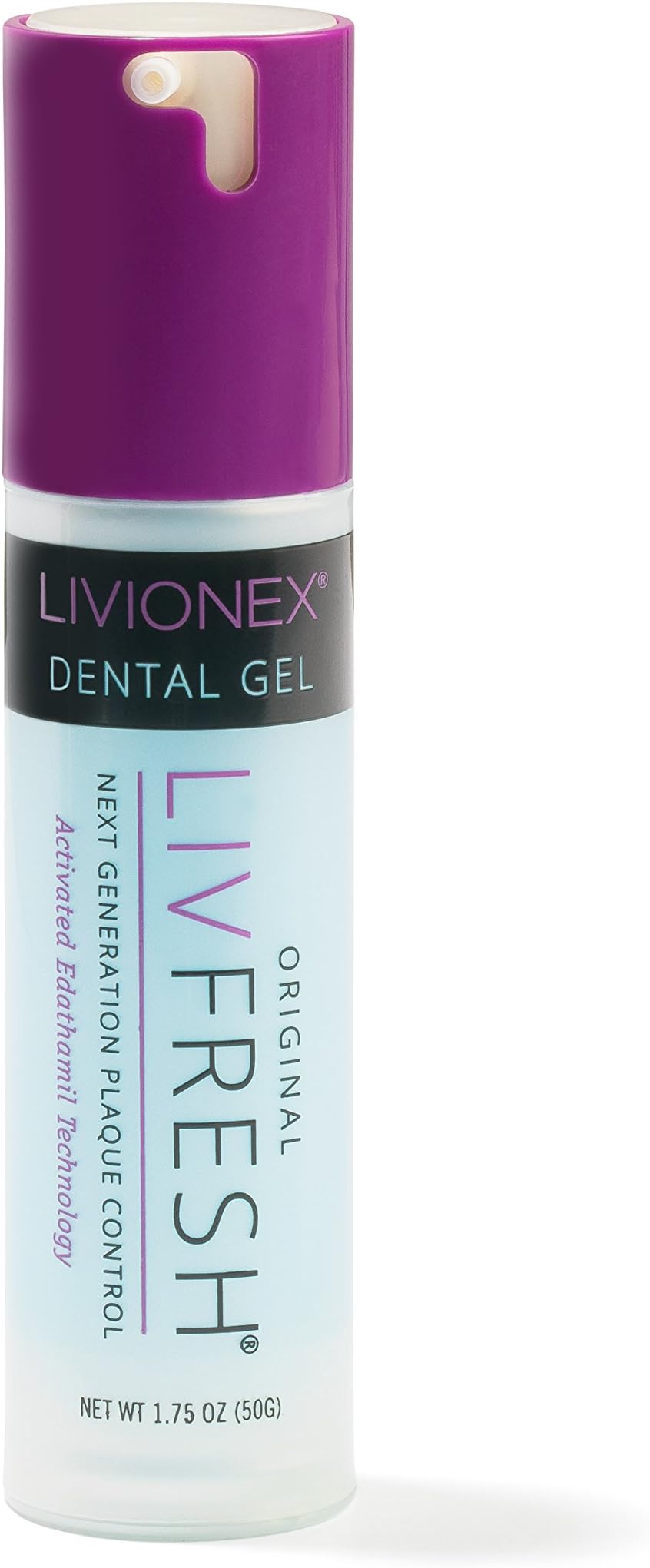 Dental Gel- Cleans Teeth Better; Prevents Bad Breath; From Livionex; Peppermint Flavor; Dispensed In a Pump