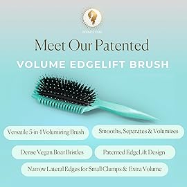 Bounce Curl Volume EdgeLift Brush, 5-in-1 Tool for Volumized Waves, Curls & Coils - Teal