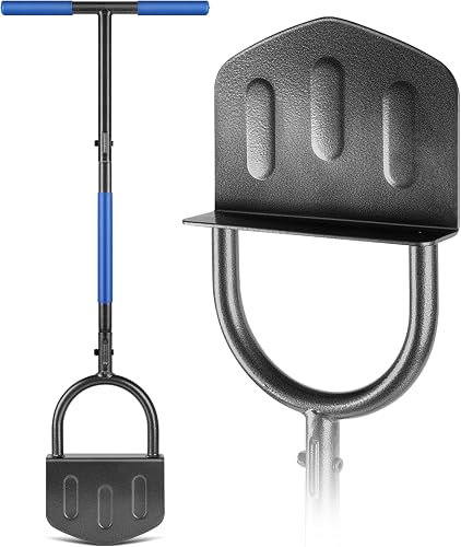 Huracan Kantenscheren 97cm, Halbmond Rasenkantenstecher mit T-Griff, Kantenstech