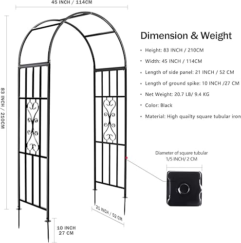 Miniatura 3 de Cenadores, Curvo De Metal Endurables Hierro Enrejado Plantas De Soporte De Uso Para Al Aire Libre Jardín Cenador Plantas Escaladas Boda Arcos