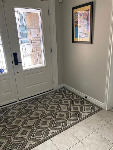 Vista 13 de Topes de puerta, tope de puerta de 6 pulgadas de largo, tope de puerta de níquel cepillado montado en la pared, tope de puerta extra largo