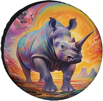 Magical Rhino Spare Tire Cover Oxford Coth Waterproof Wheel Cover Universal Fit 32inch
