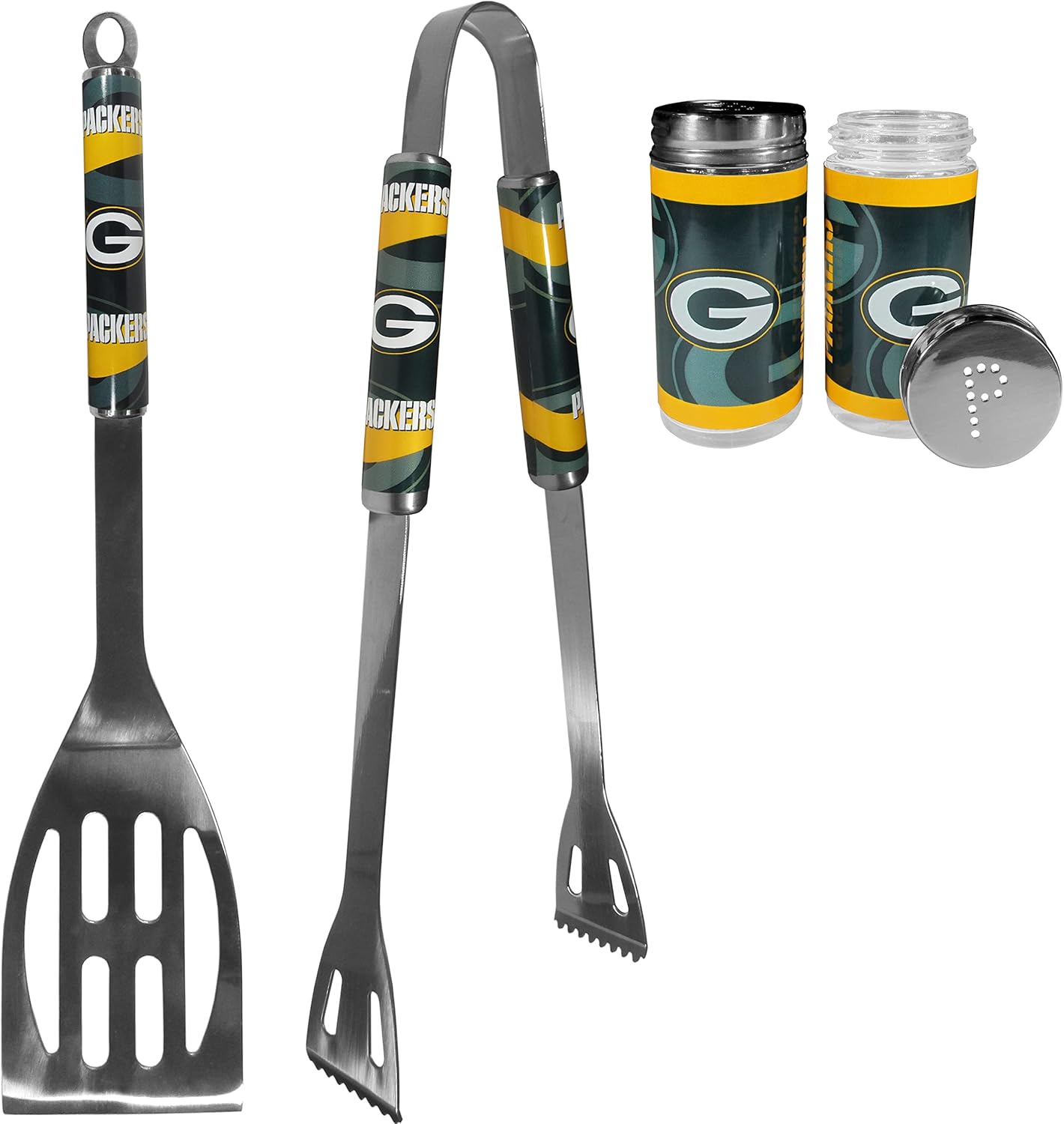 NFL Siskiyou Sports Fan Shop Green Bay Packers 2pc BBQ Set with Tailgate Salt & Pepper Shakers One Size Team Color 9