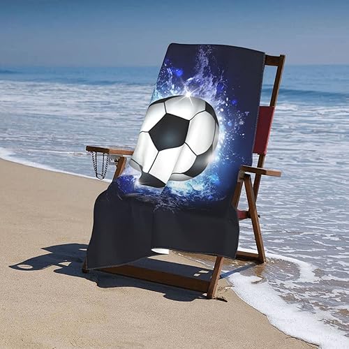 Miniatura 5 de Pelotas de fútbol toalla de baño de microfibra para deportes, niños, hombres, niñas y mujeres, extra grandes, absorbentes, ligeras, para baño,