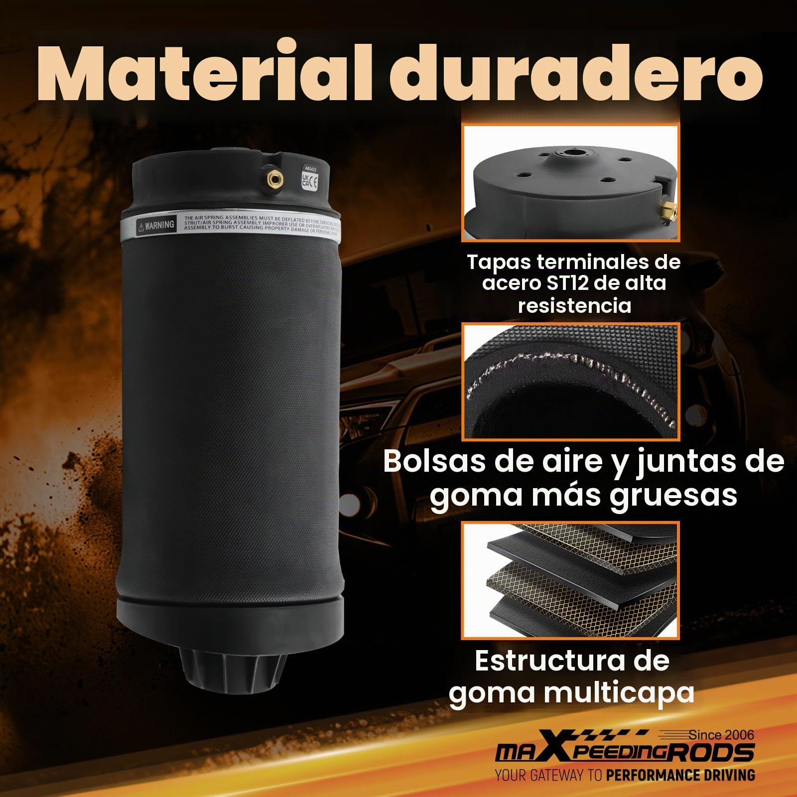 maXpeedingrods 2x Trasero Suspensión Neumática Bolsa De Aire para Mercedes R W251 V251 2006-20