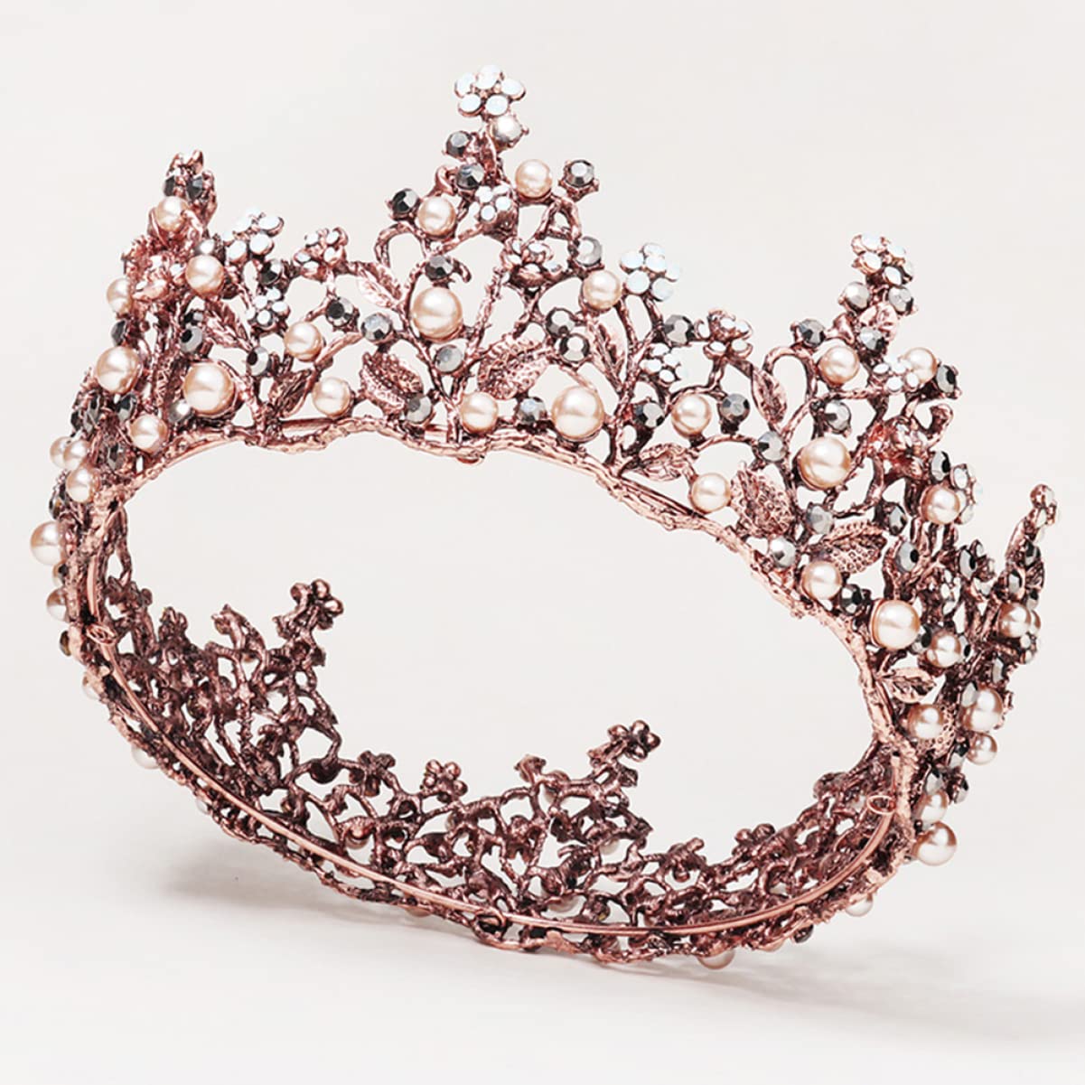 Trjgtas Szpilka do włosów 1 szt. Barokowy Brithday Tiara Koraliki Akcesoria dla panny młodej Stroik Ślub, przyjęcie zaręczynowe Kostium Damskie Nakrycia głowy Prezent Canival Cosplay Stop Halloween